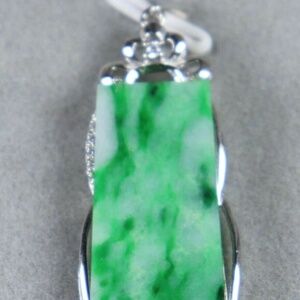 S925 Silver Certified Green 100% Natural A Jade jadeite Pendant